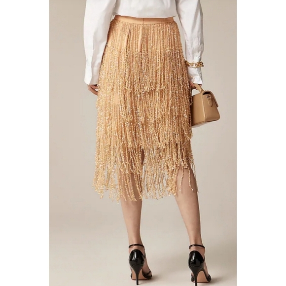 J.Crew Collection Sequin Fringe Skirt - Picture 3 of 9